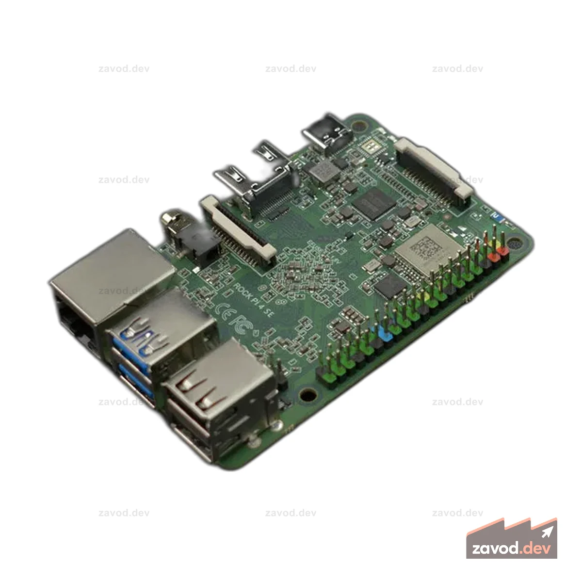 ROCK Pi 4 Model SE — одноплатный компьютер Rockchip RK3399-T ARM (4 ГБ DDR4)