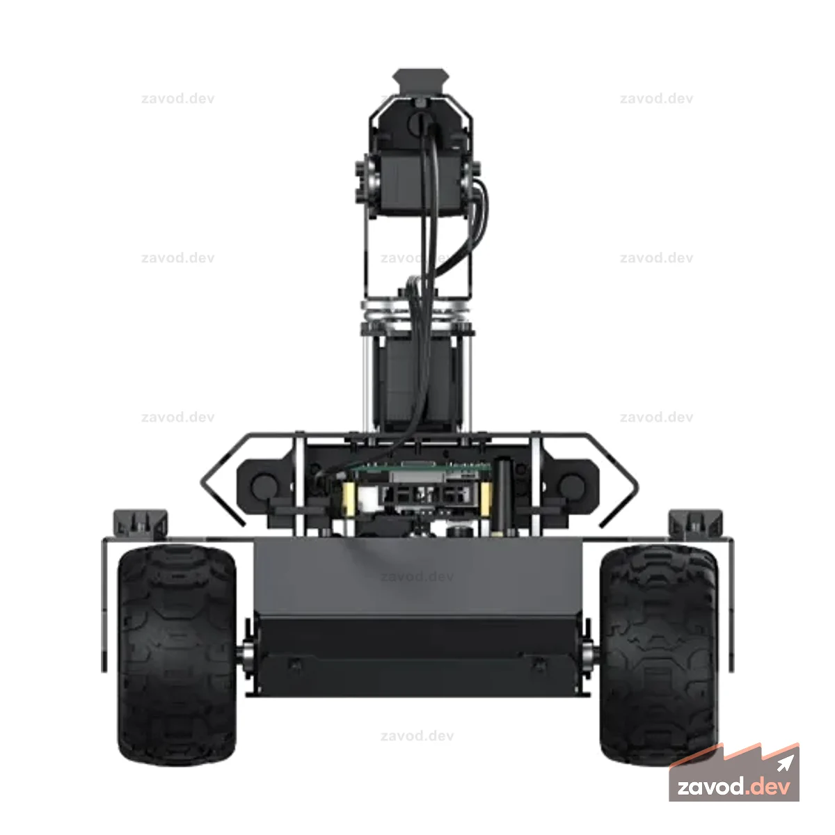 Waveshare UGV Rover ROS 2 с открытым исходным кодом, 6 колес, 4WD робот с искусственным интеллектом, подходит для Raspberry Pi 4B / Raspberry Pi 5, двойные контроллеры, цельнометаллический корпус, гибкий и расширяемый