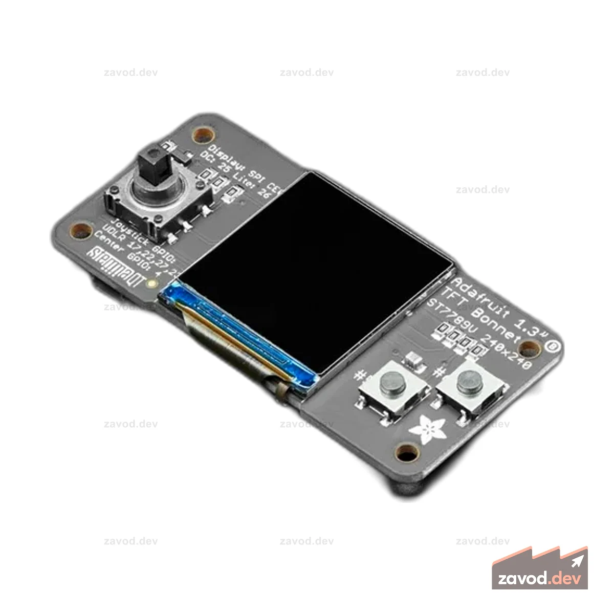 Adafruit 1.3 Цветной TFT-капот для Raspberry Pi — 240x240 TFT + надстройка джойстика