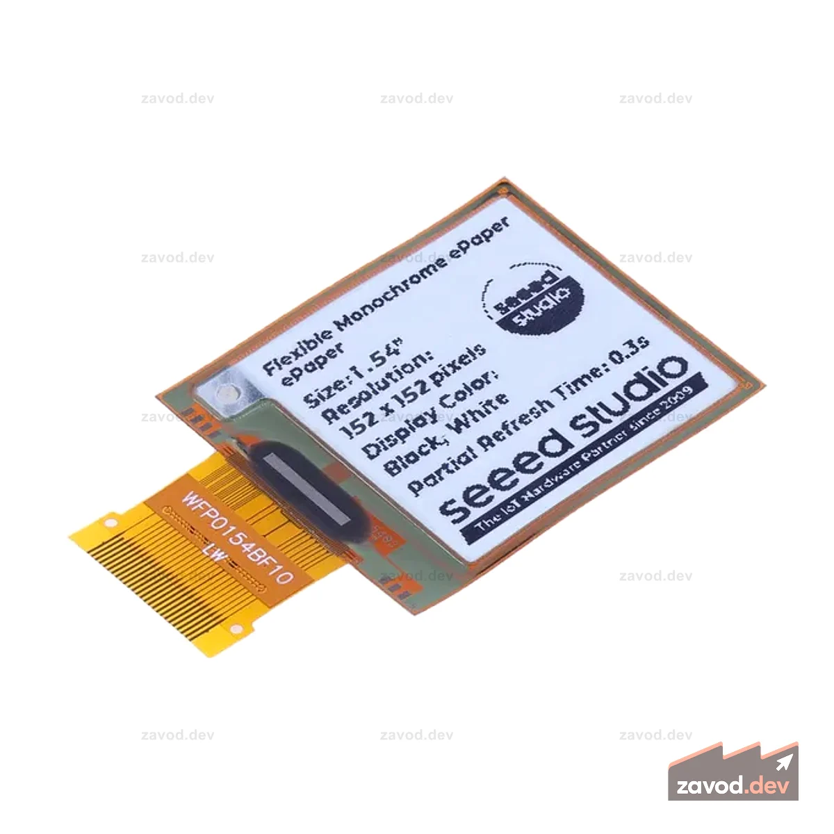 1,54-дюймовый гибкий монохромный дисплей eInk/ePaper с разрешением 152x152 пикселей, интерфейс SPI, поддержка XIAO/Arduino/STM32