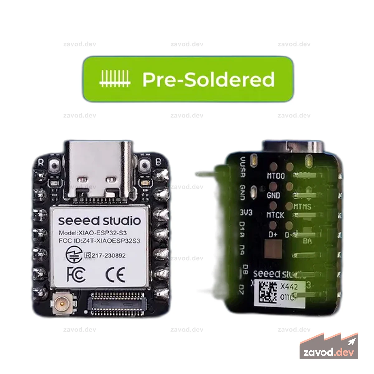 Seeed Studio XIAO ESP32-S3 (предварительно припаянный)