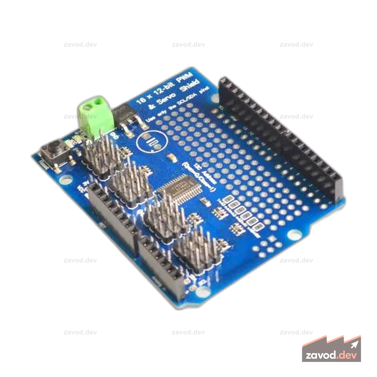 16-канальный 12-битный ШИМ сервоэкран I2C интерфейс