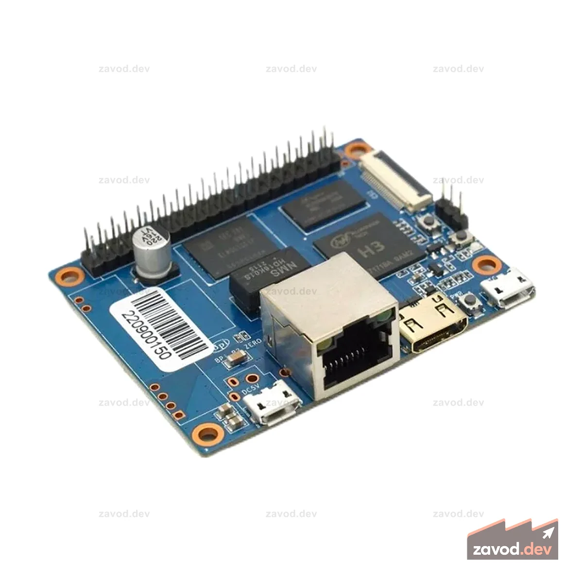 Banana Pi BPI-P2 Zero Allwinner H3 Четырехъядерный процессор Cortex-A7 512M DDR3 8G Поддержка eMMC PoE Run OS Android Linux Одноплатный компьютер