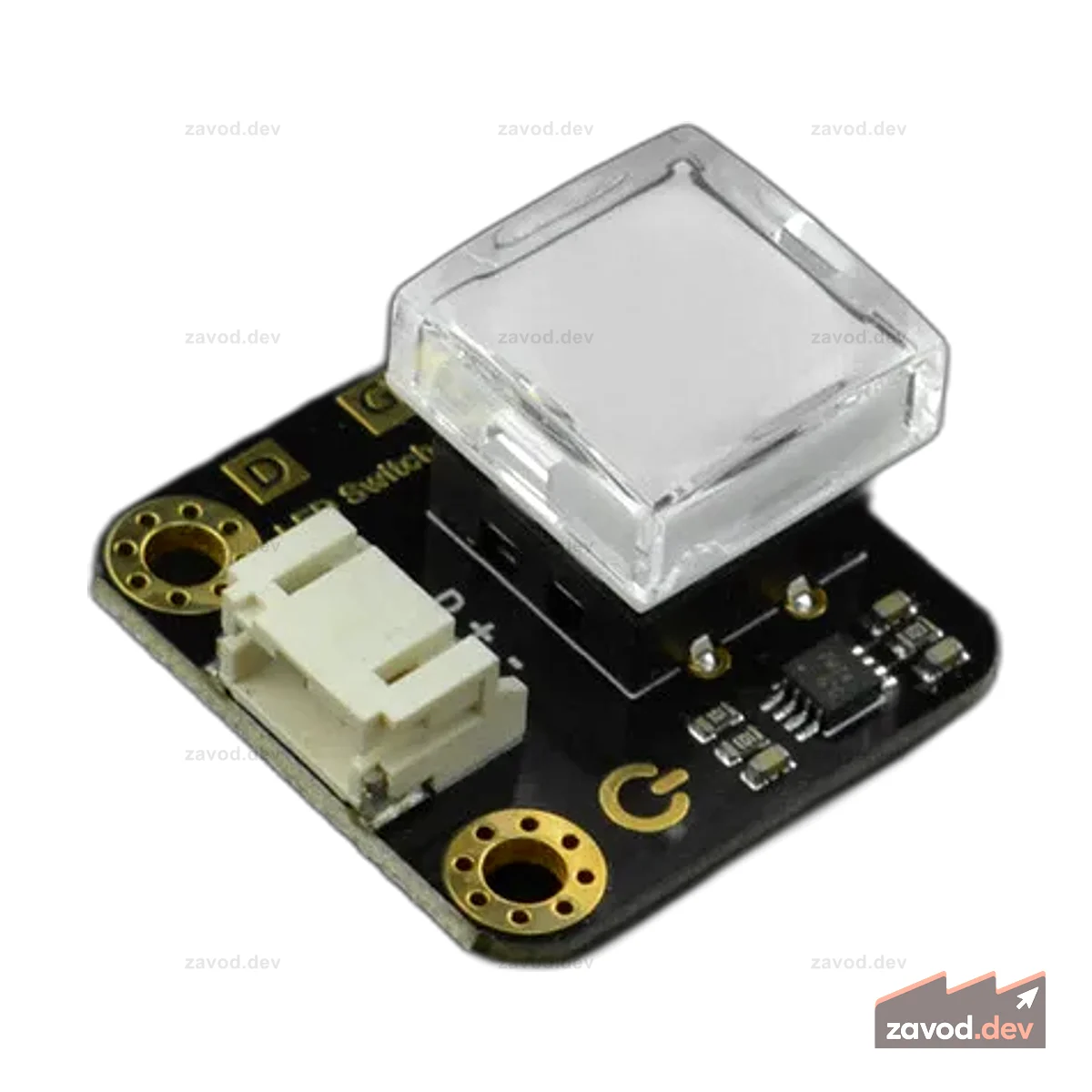Gravity: Светодиодный переключатель для Arduino/micro:bit (Белый)