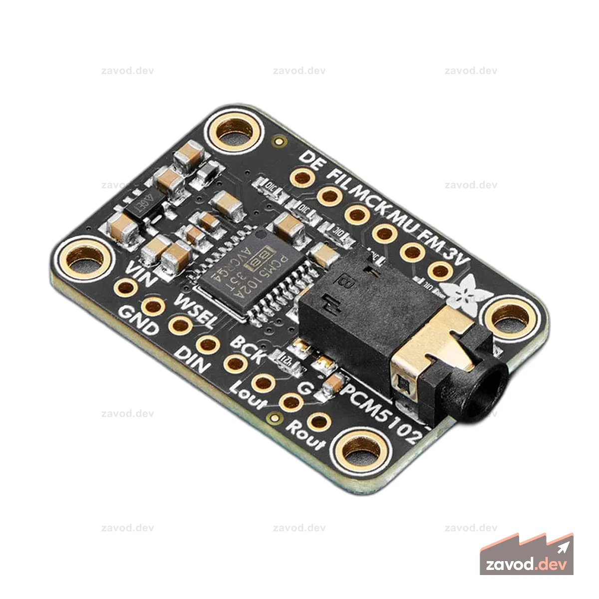 ЦАП Adafruit PCM5102 I2S с линейным выходом - соотношение сигнал/шум 112 дБ
