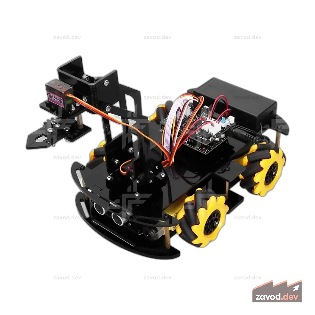 Автомобильный комплект Smart 4WD Robot Arm для программирования Arduino