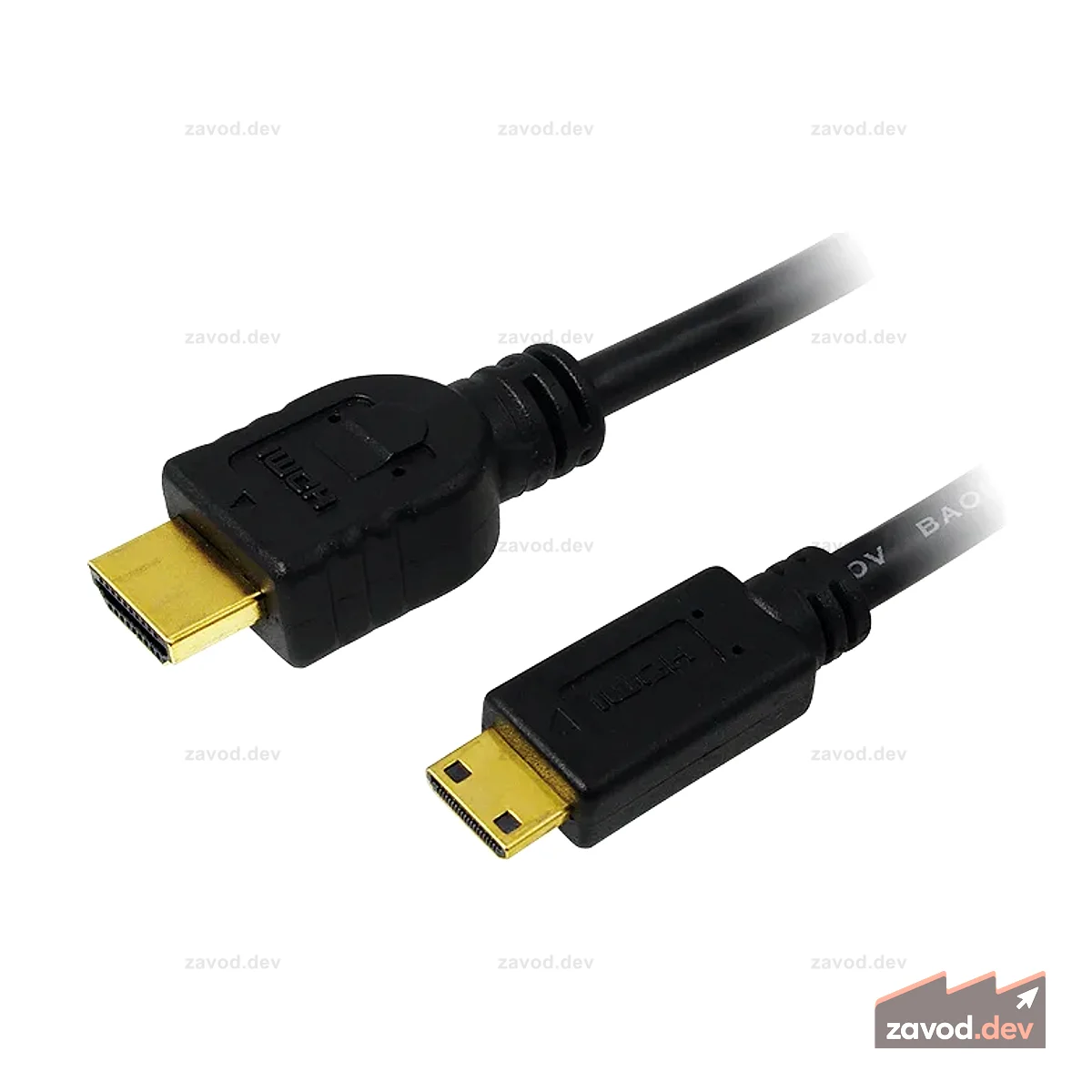 Кабель HDMI-HDMI Mini High Speed w.E. 1 метр NICHT для Pi 4