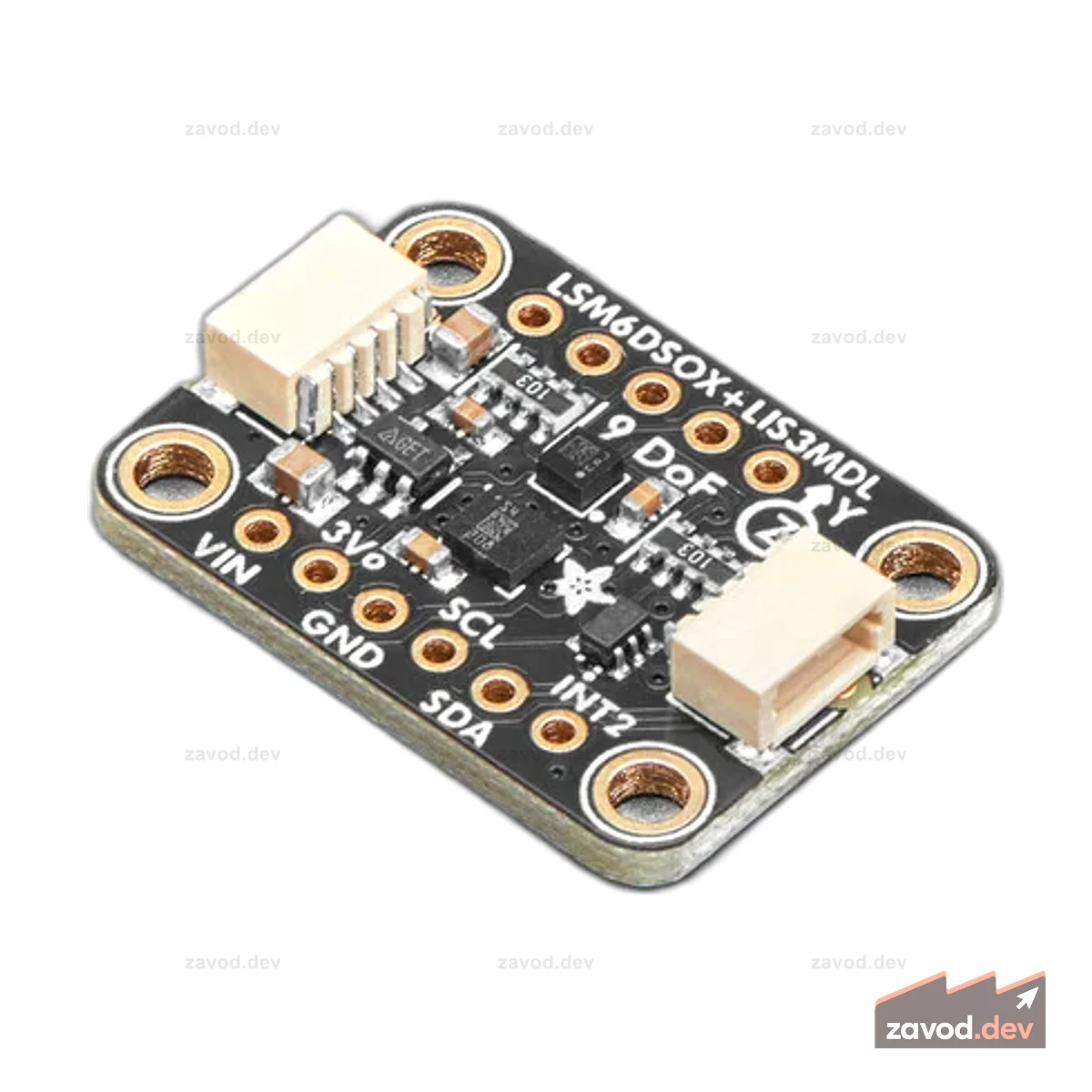 Adafruit LSM6DSOX + LIS3MDL — точность 9 степеней свободы IMU STEMMA QT / Qwiic