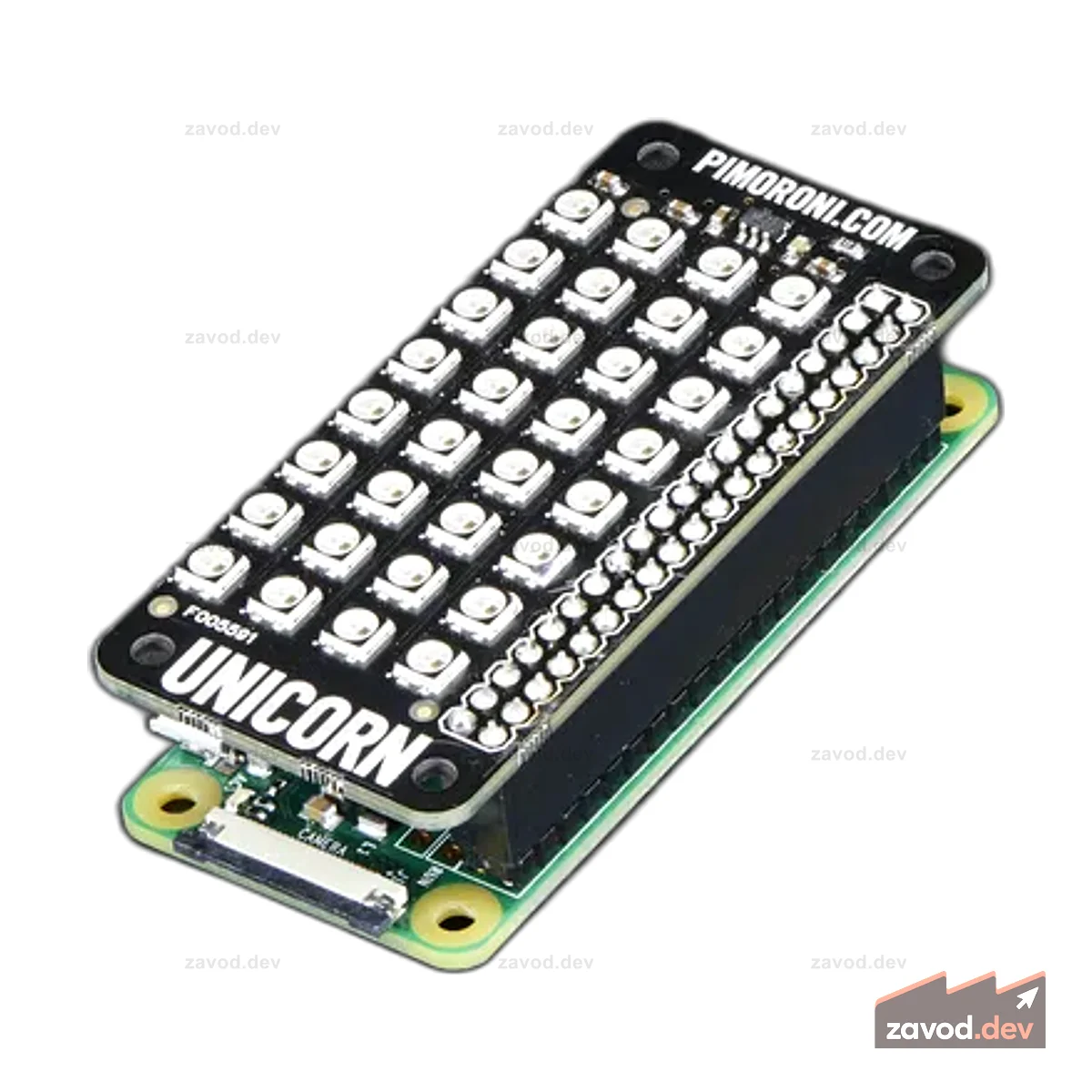 Pimoroni Unicorn pHAT - Светодиодный экран RGB 4x8 для Raspberry Pi