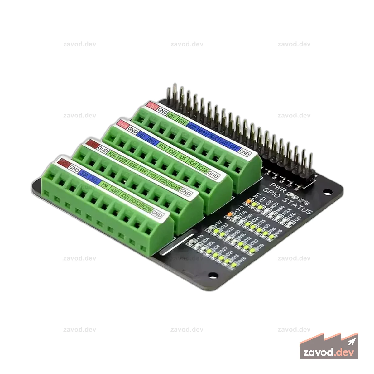Плата расширения Raspberry Pi GPIO с винтовым разъемом