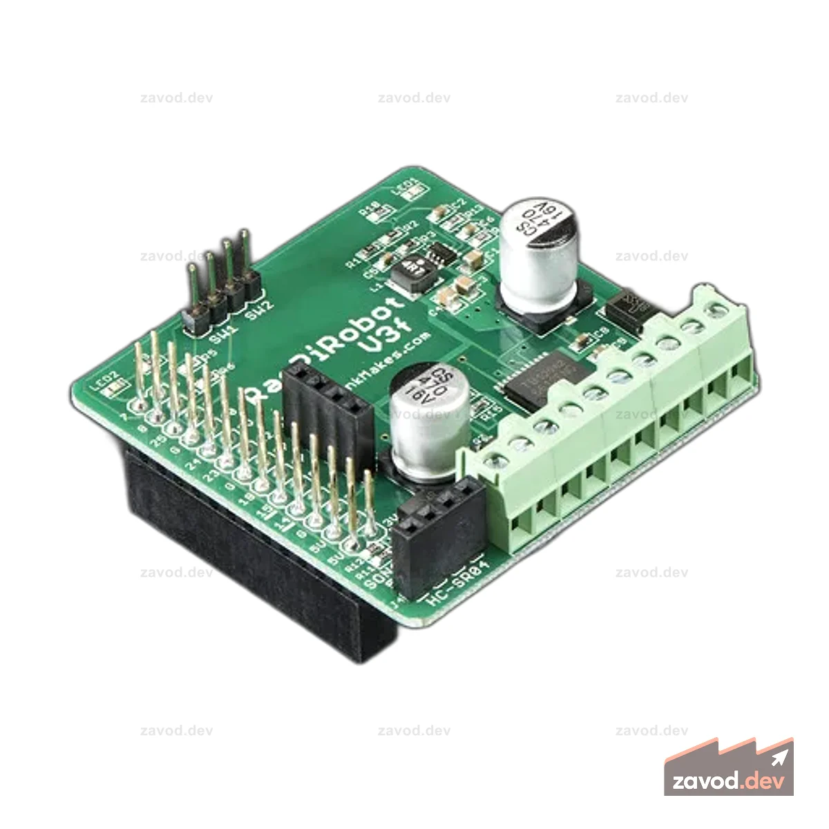 Плата робота RasPi v3 от MonkMakes
