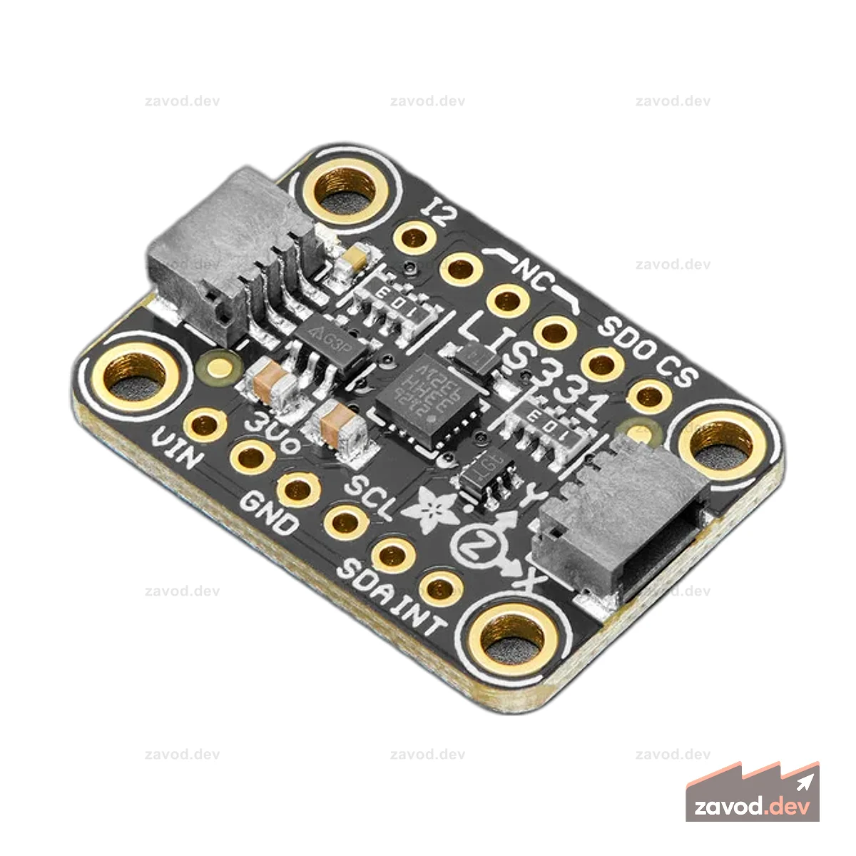 Adafruit LIS331 Трехосевой акселерометр с широким диапазоном ±24 г - STEMMA QT / Qwiic