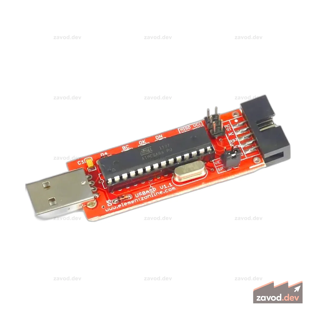 USB-программатор Elementz AVR с кабелем