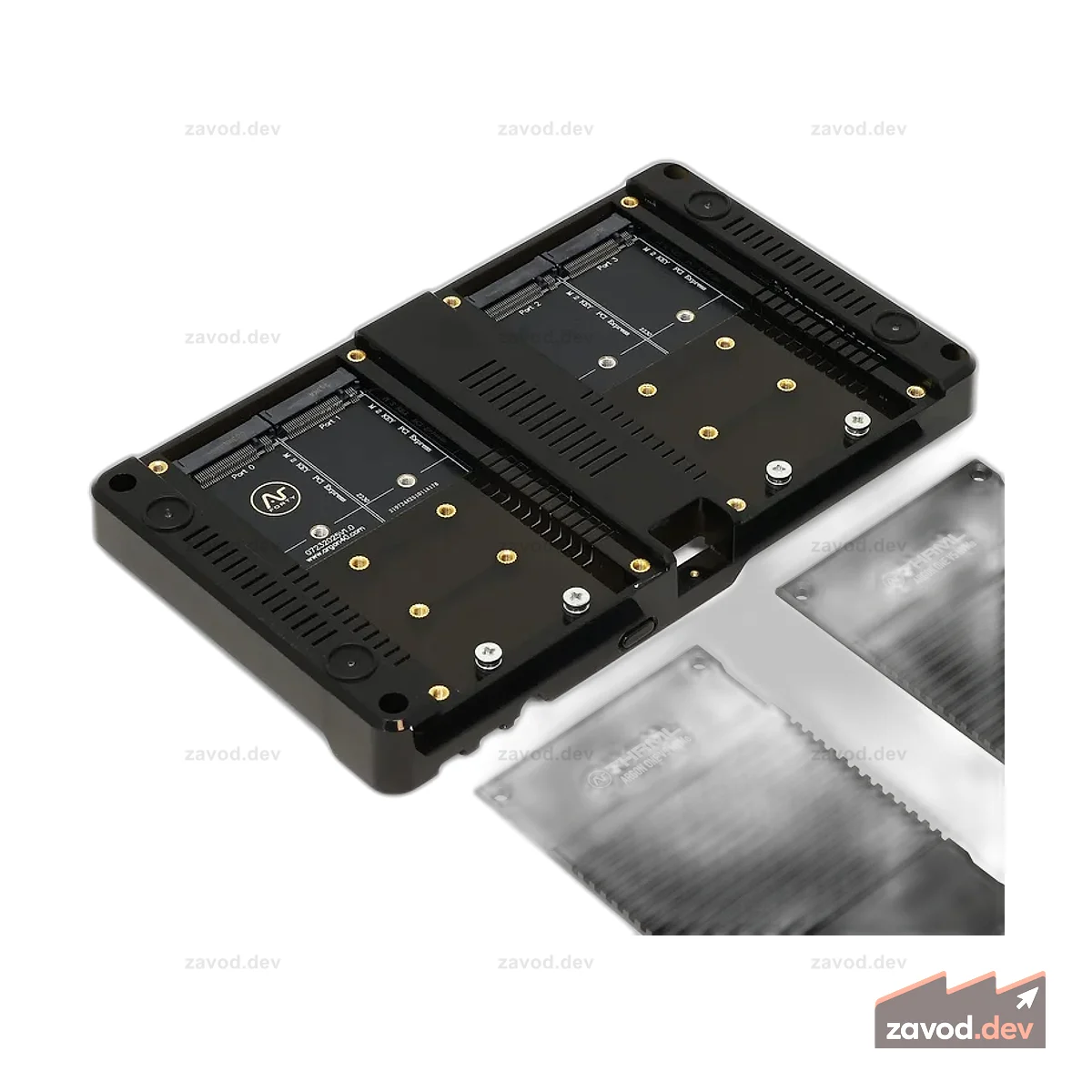 Плата расширения Quad M.2 NVMe для Argon ONE V5