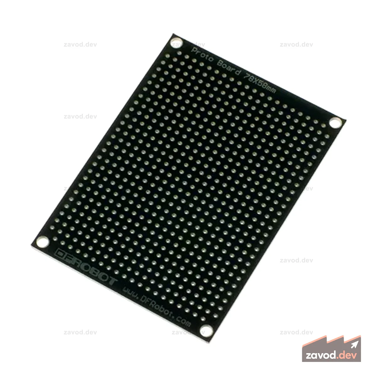 ProtoBoard Прямоугольная односторонняя перфорированная плата 2 дюйма (58 x 78 мм)