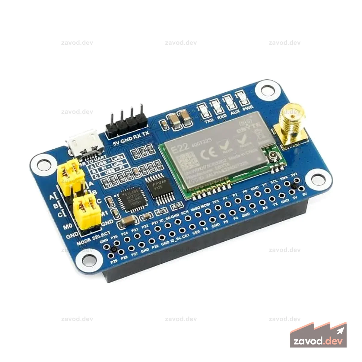 Waveshare 16804 - SX1268 Шляпа LoRa для Raspberry Pi