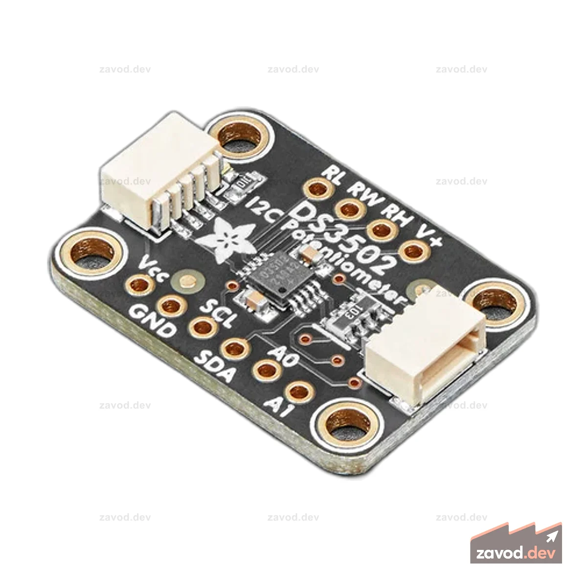 Adafruit DS3502 I2C Цифровой потенциометр 10K - STEMMA QT / Qwiic