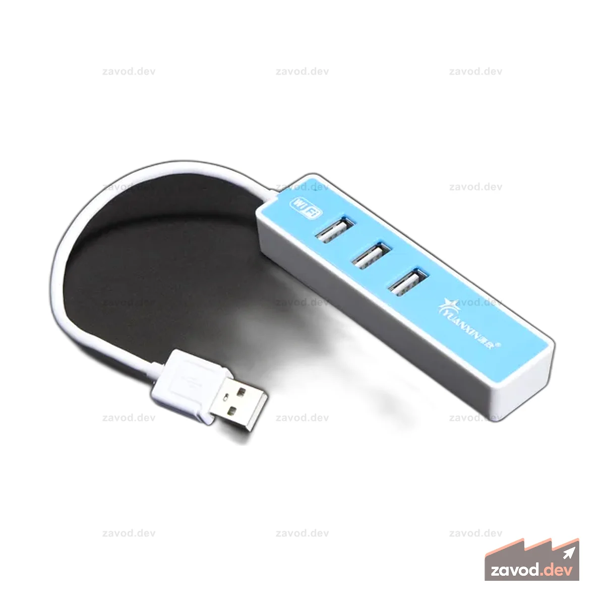 USB 2.0 Wi-Fi концентратор с 3 портами USB