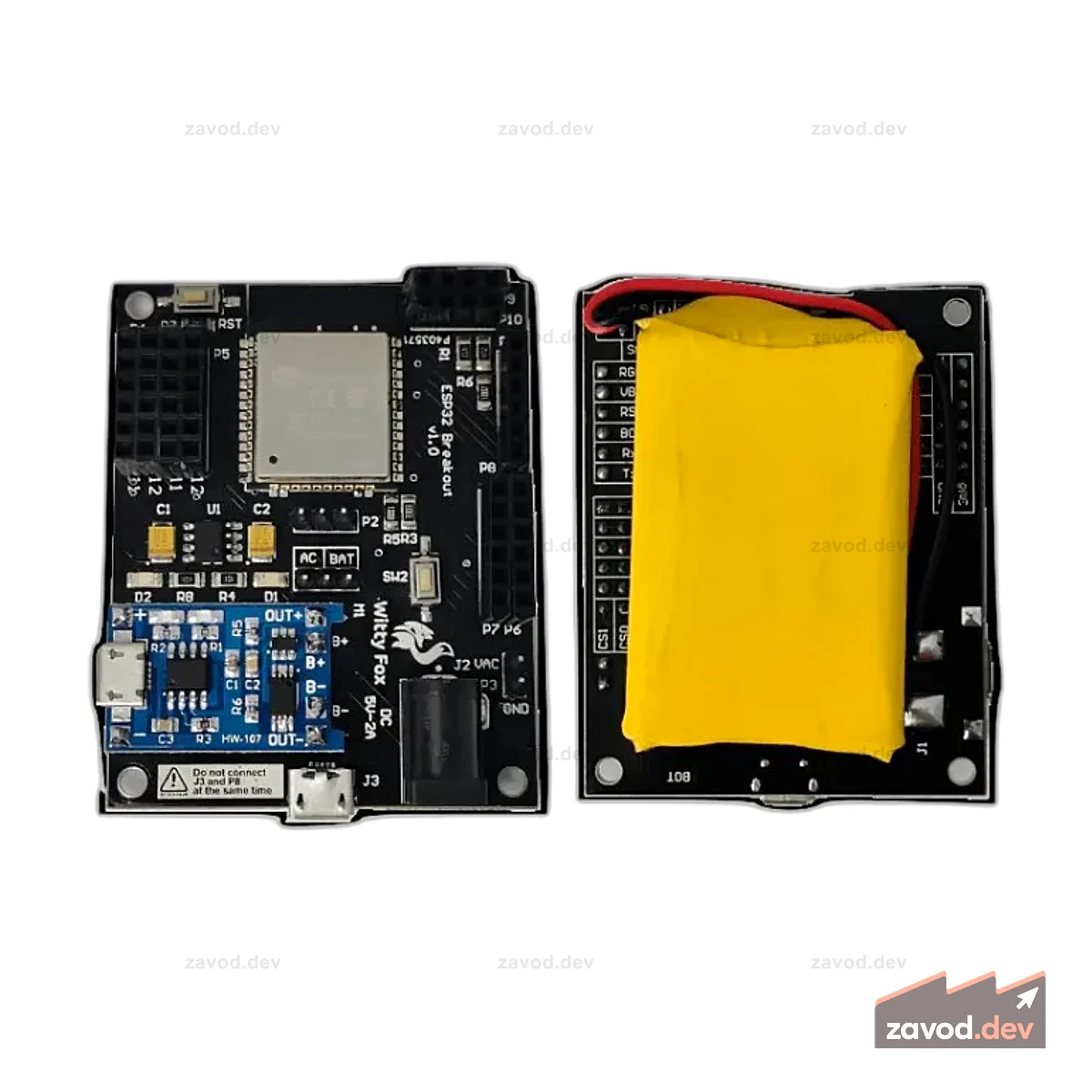 Witty Fox — плата ESP32 Storm со встроенной литий-ионной батареей и беспроводным программированием
