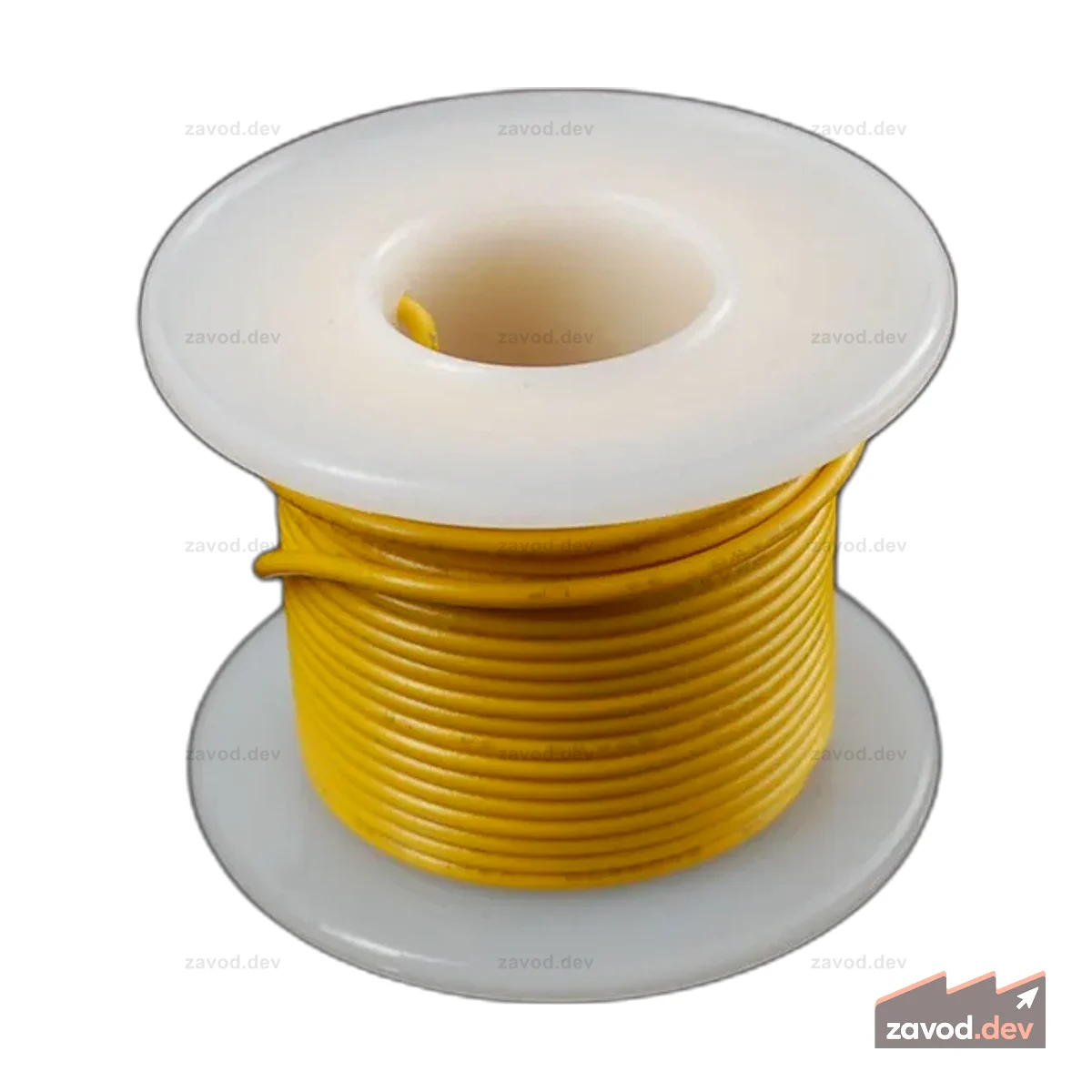 Катушка с твердым сердечником — 25 футов — 22AWG — желтая