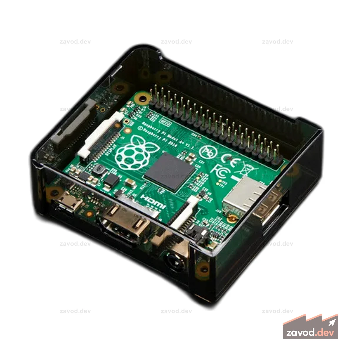 Основание корпуса Pi Model A+ - дымчатый