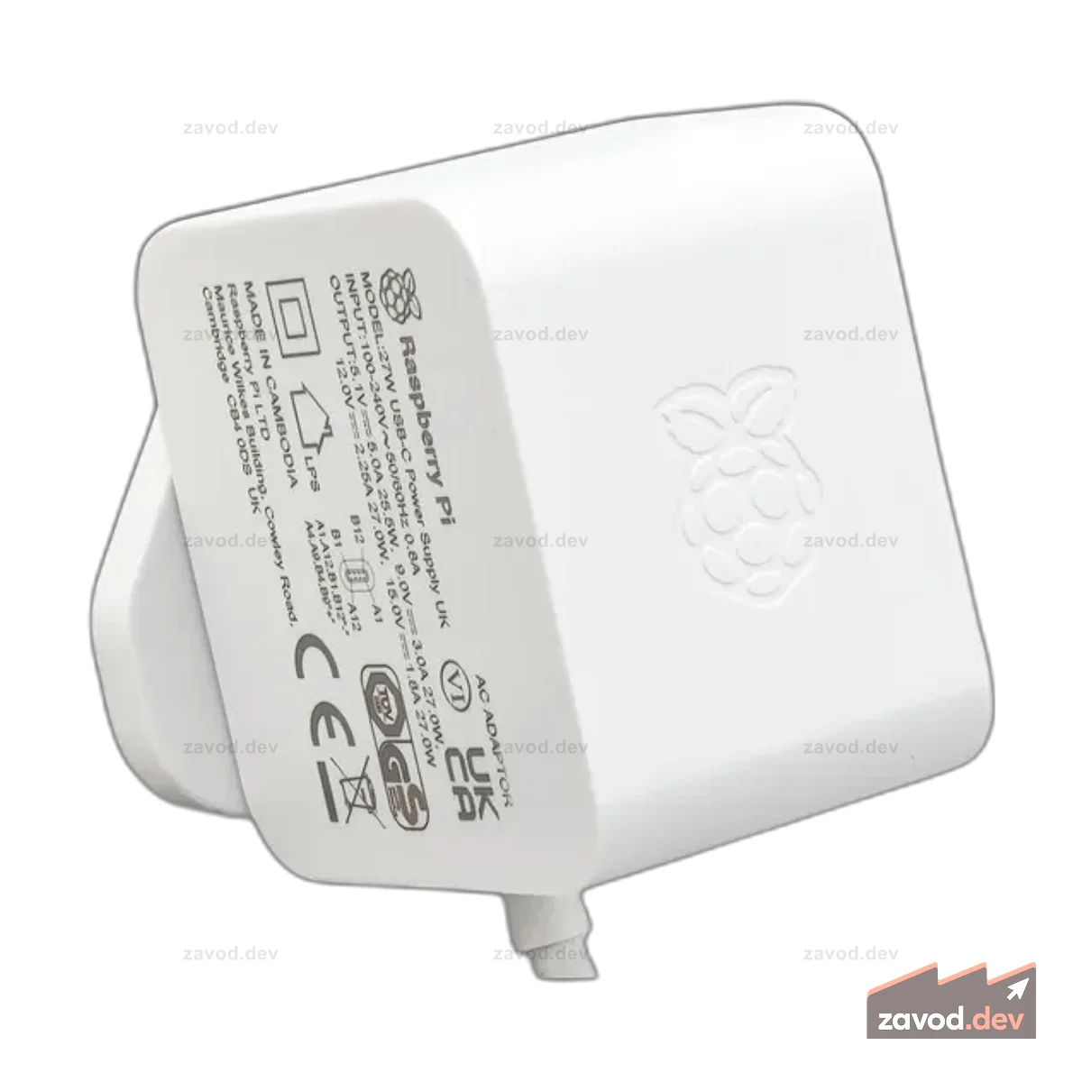 Блок питания Raspberry Pi 27 Вт USB-C