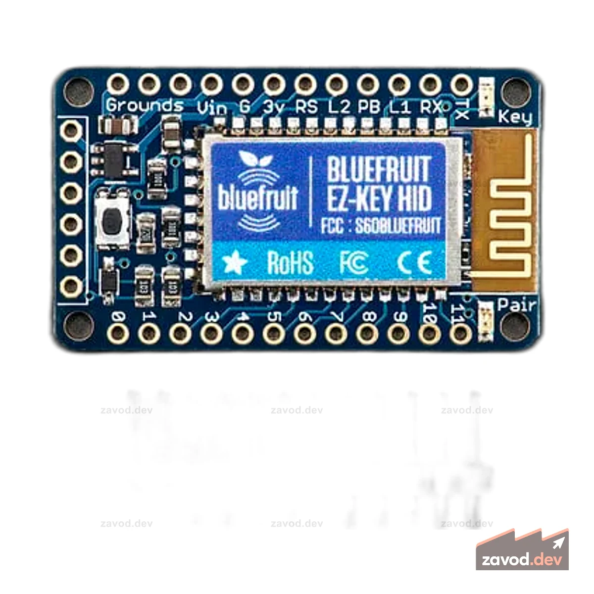 Bluefruit EZ-Key - Bluetooth-контроллер HID-клавиатуры с 12 входами