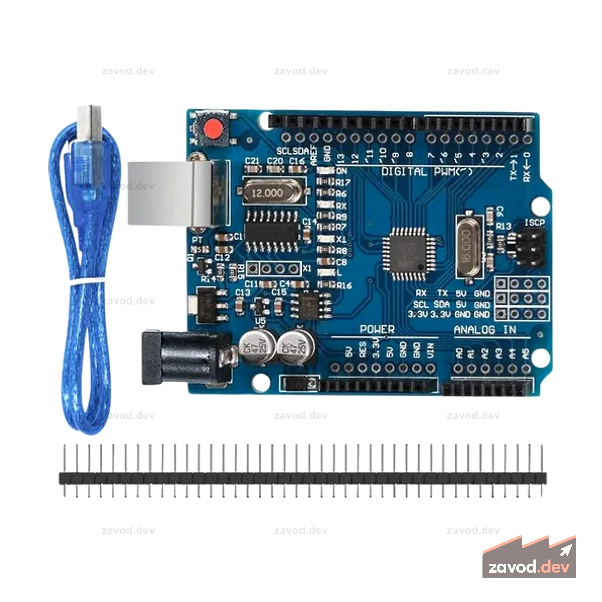 Uno R3 CH340G на базе Arduino с кабелем