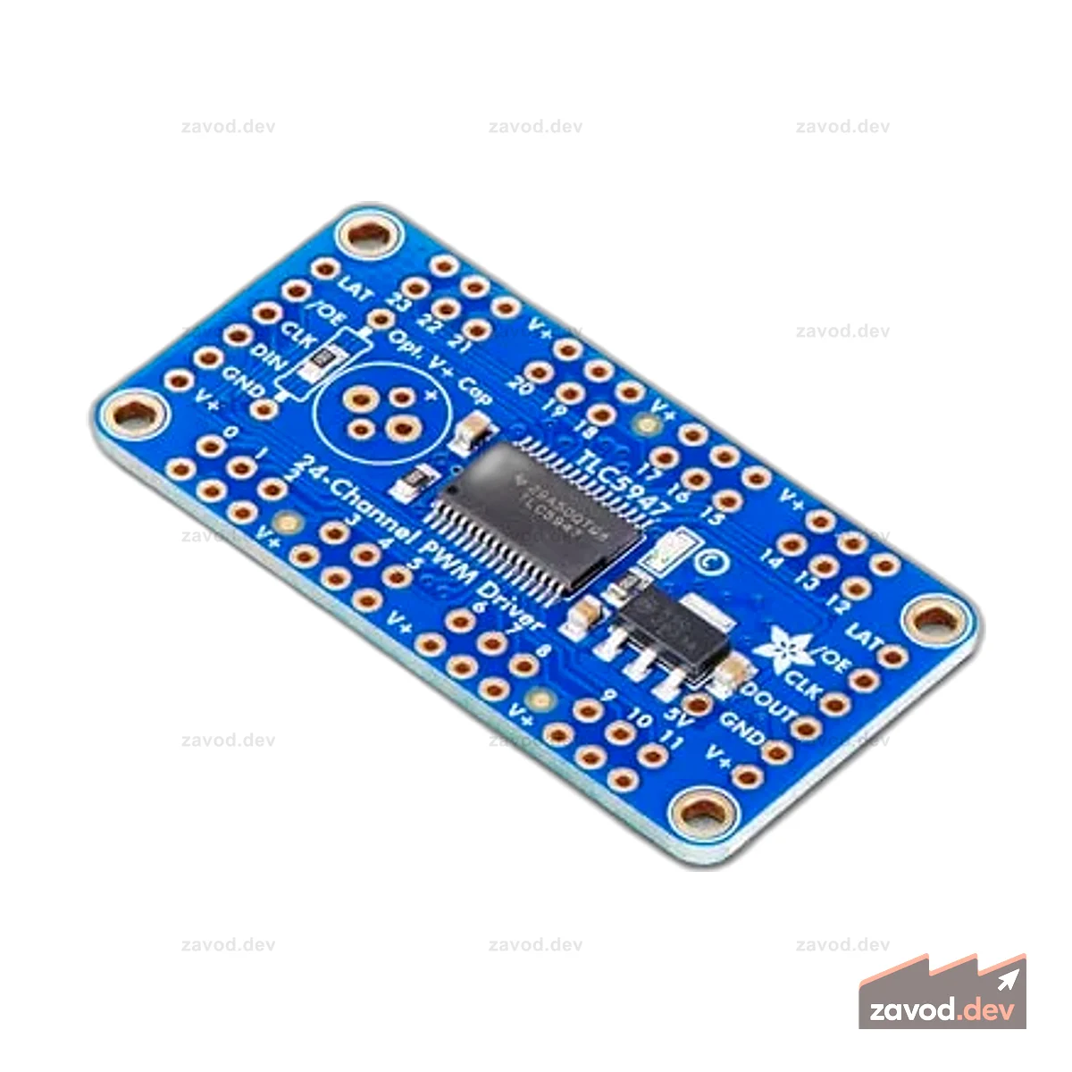 Adafruit 24-канальный 12-битный светодиодный драйвер PWM - интерфейс SPI