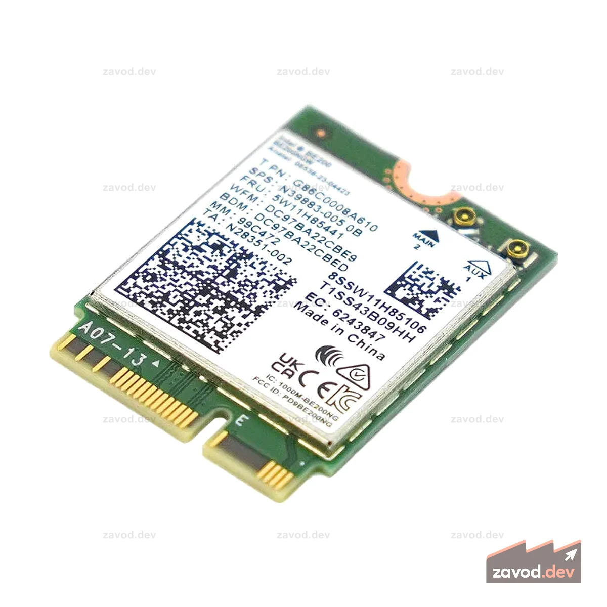 M.2 E Key WiFi7 Bluetooth 5.4 Беспроводная сетевая карта Intel BE200 для LattePanda Sigma