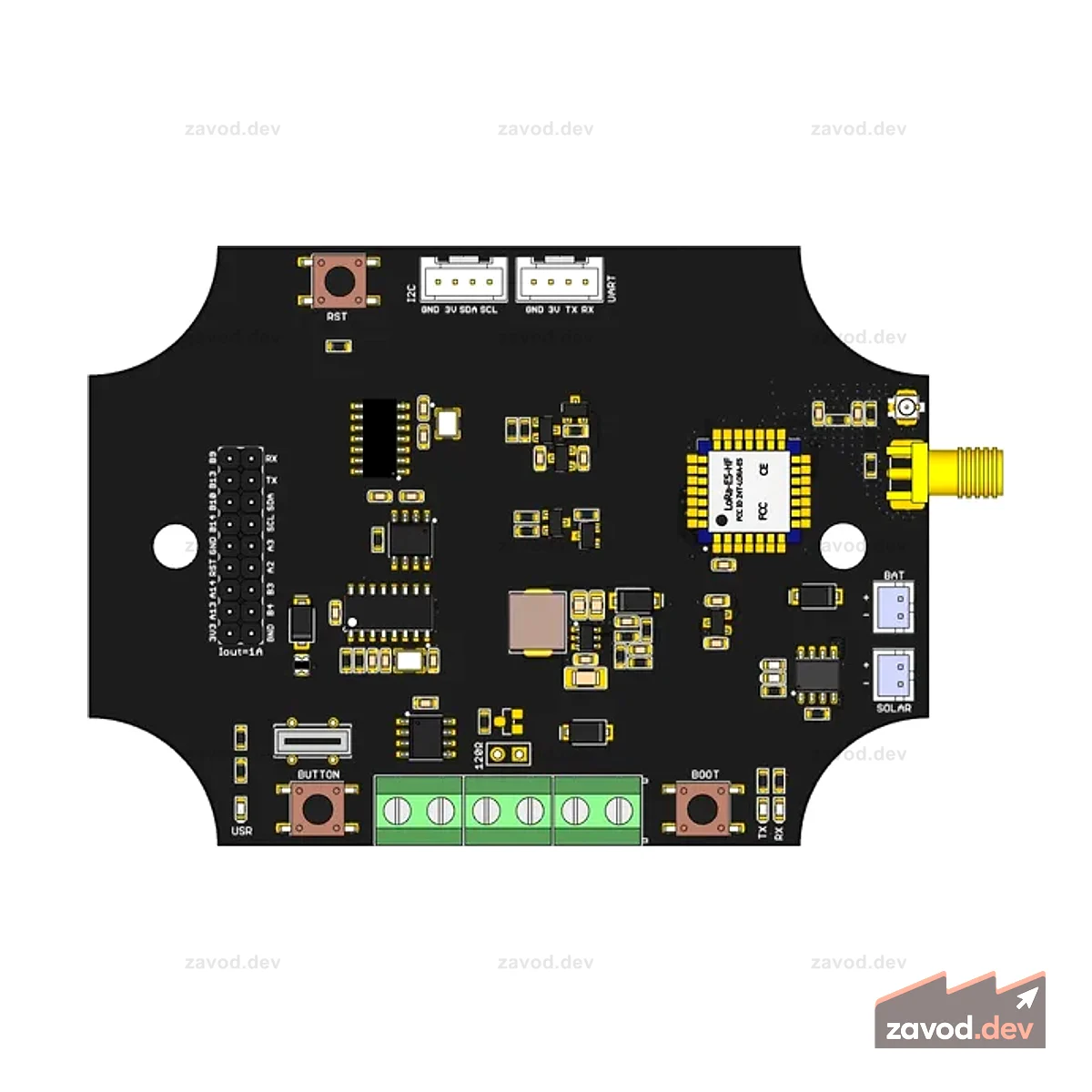 Комплект разработчика LoRa-E5 CAN — на основе LoRa-E5 STM32WLE5JC, протокол LoRaWAN, поддержка связи CAN FD и RS485.