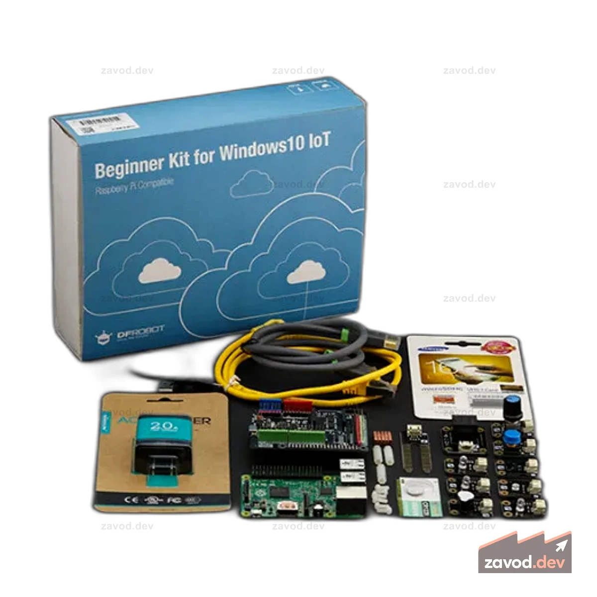 Gravity: комплект для начинающих для Raspberry Pi 2 (совместим с Windows 10 IoT) (снято с производства)