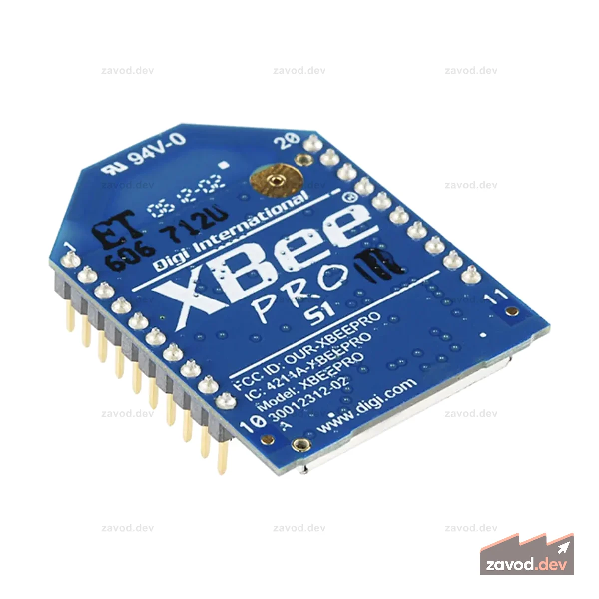 Антенна XBee Pro 60 мВт для печатной платы — серия 1 (802.15.4)