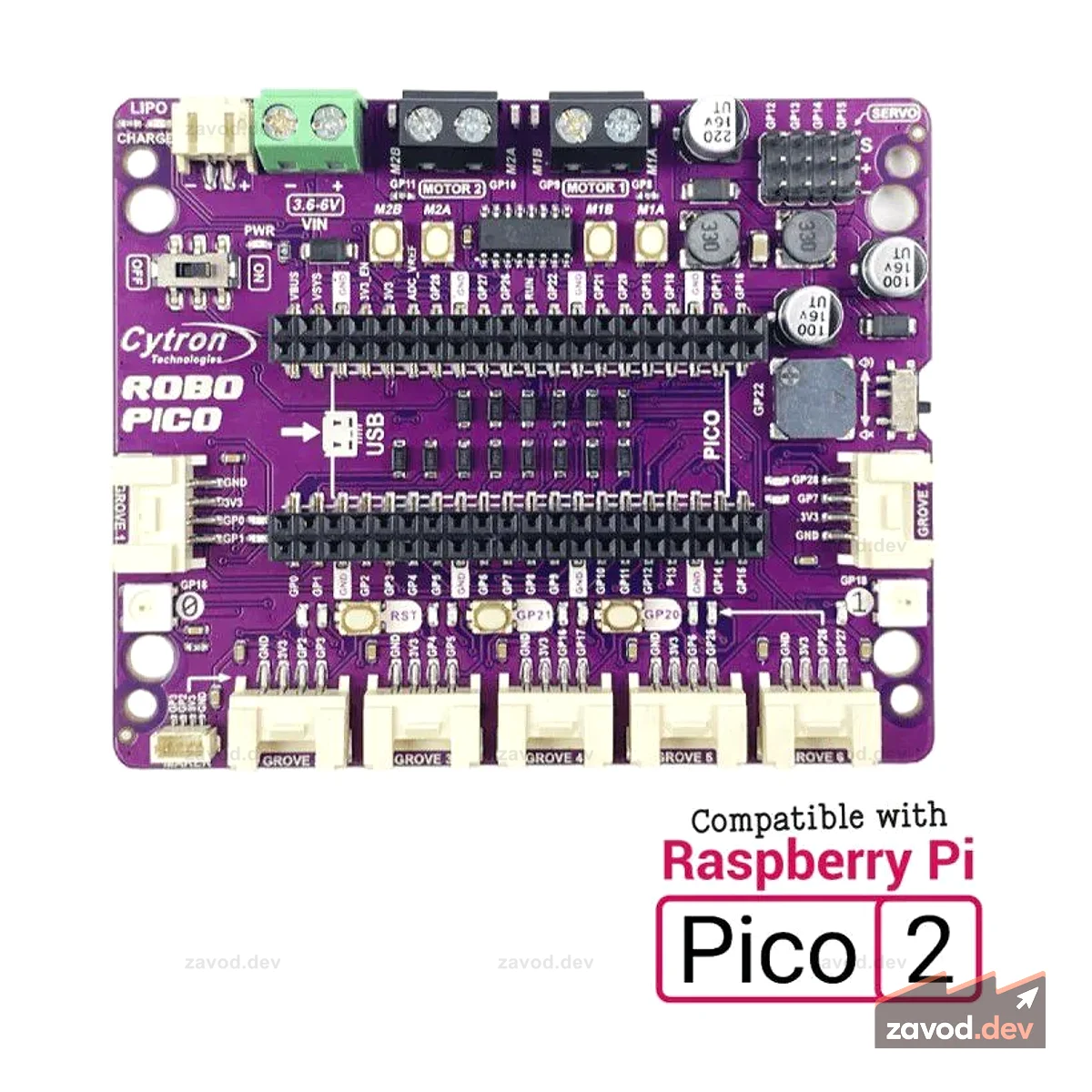 Robo Pico: упрощение робототехники для Raspberry Pi Pico/Pico W