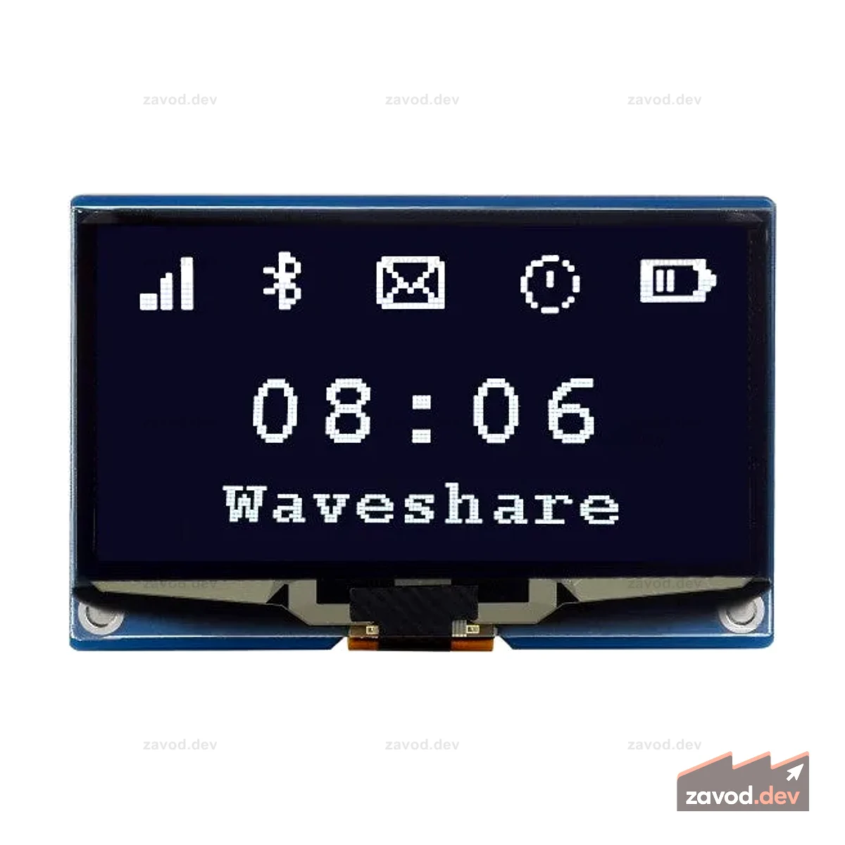 Модуль OLED-дисплея 2,42 дюйма, разрешение 128 × 64, связь SPI / I2C