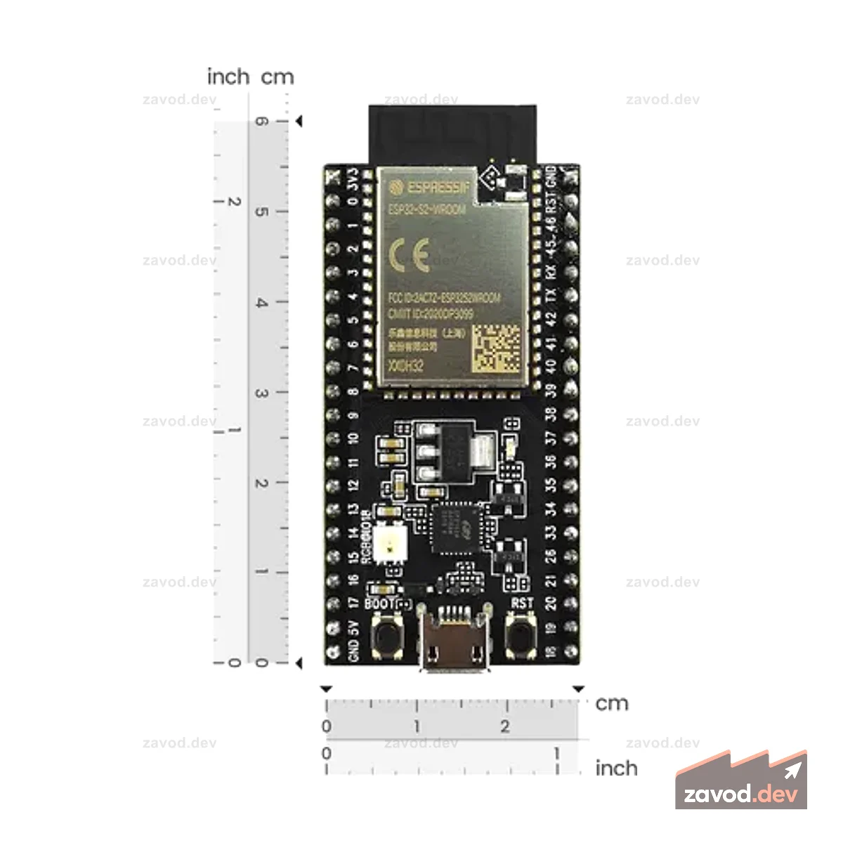 Макетная плата ESP32-S2-Saola-1M (Снято с производства)