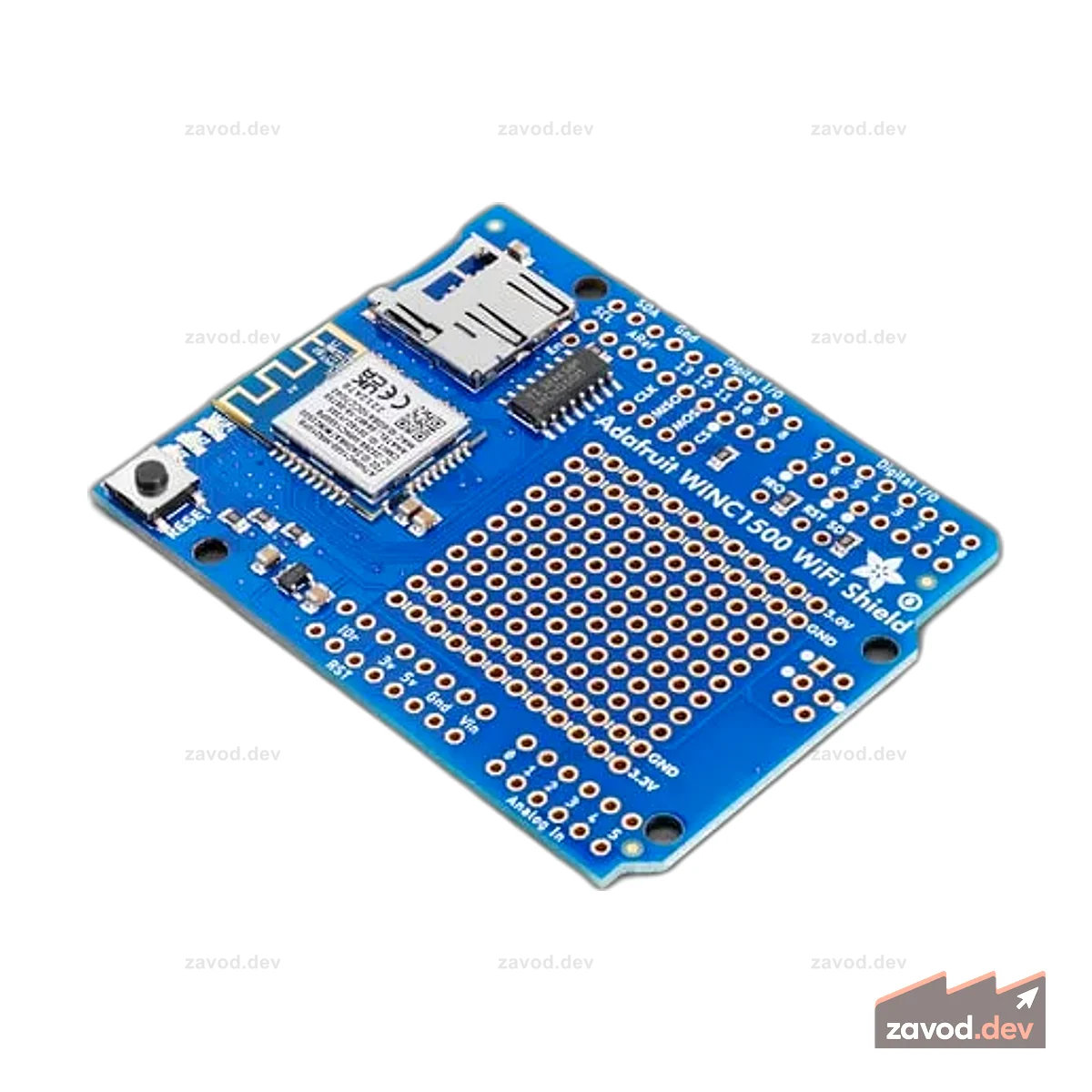 Adafruit WINC1500 WiFi Shield с антенной на печатной плате