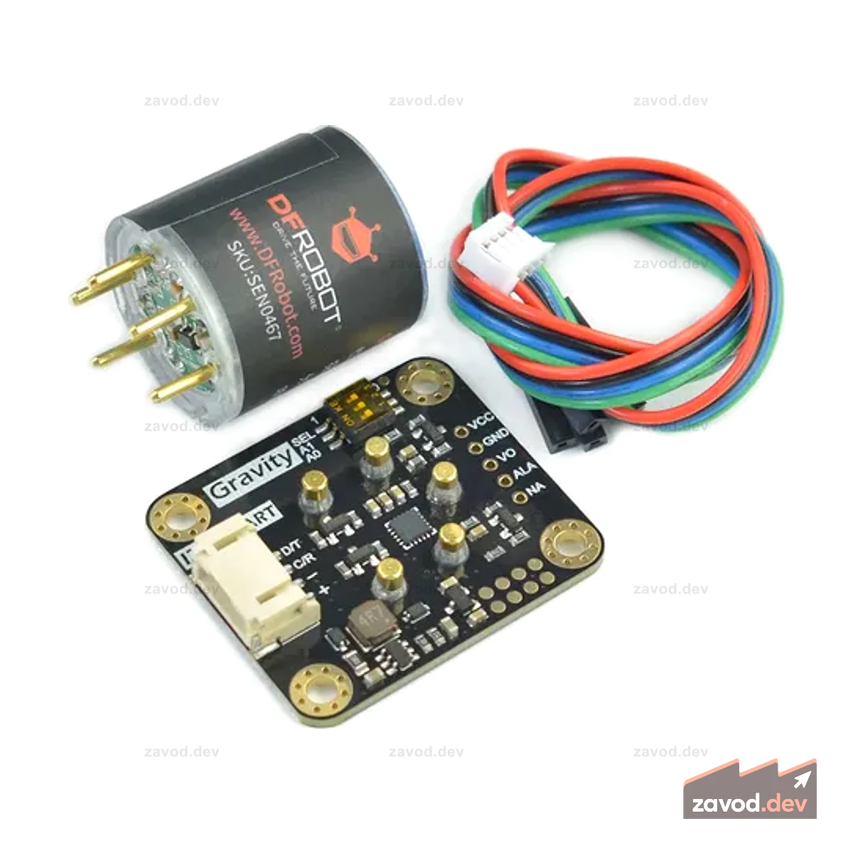 Гравитация: Датчик H2S (калиброванный) - I2C и UART