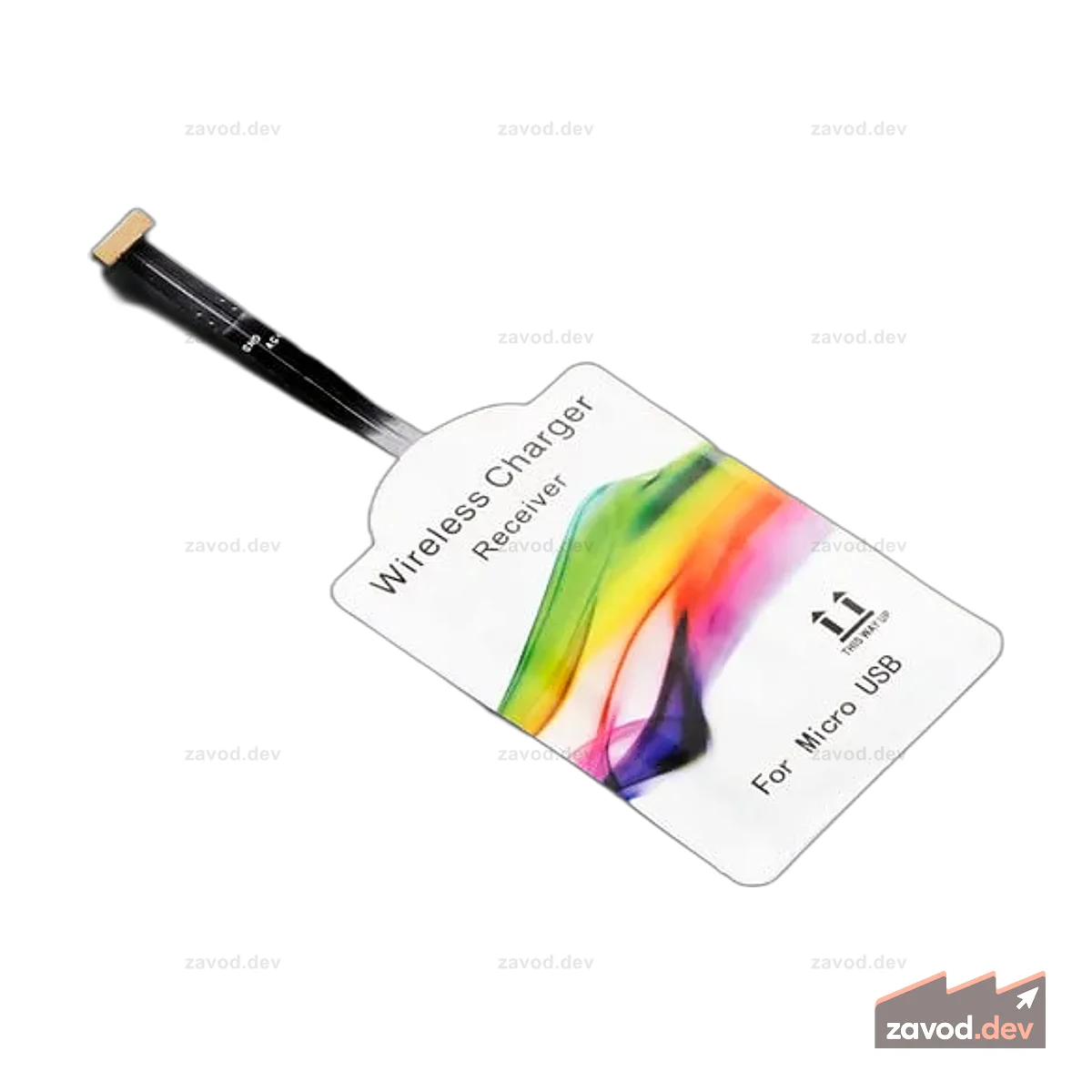 Универсальный модуль беспроводной зарядки Qi — обратный разъем MicroUSB, 40 мм