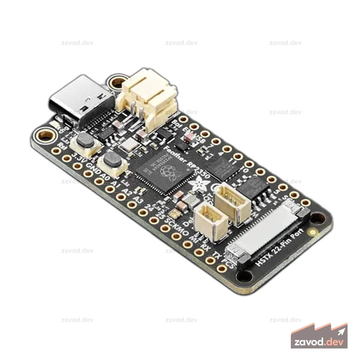 Adafruit Feather RP2350 с портом HSTX и 8 МБ PSRAM