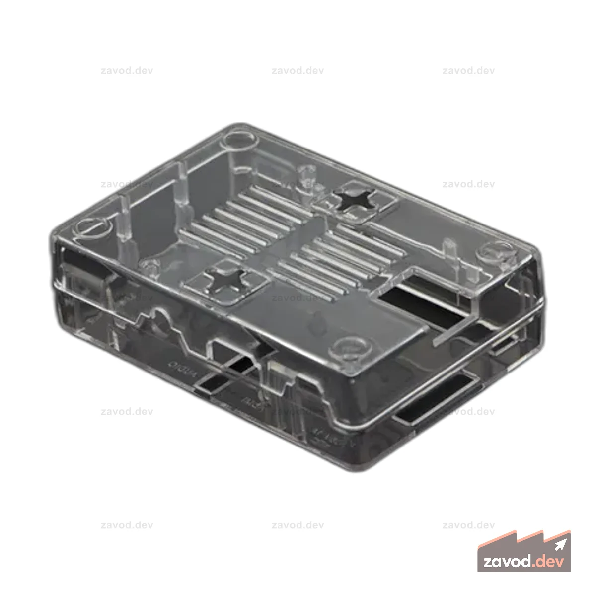 Прозрачный пластиковый корпус для Raspberry Pi B+/2B/3B(Снято с производства)