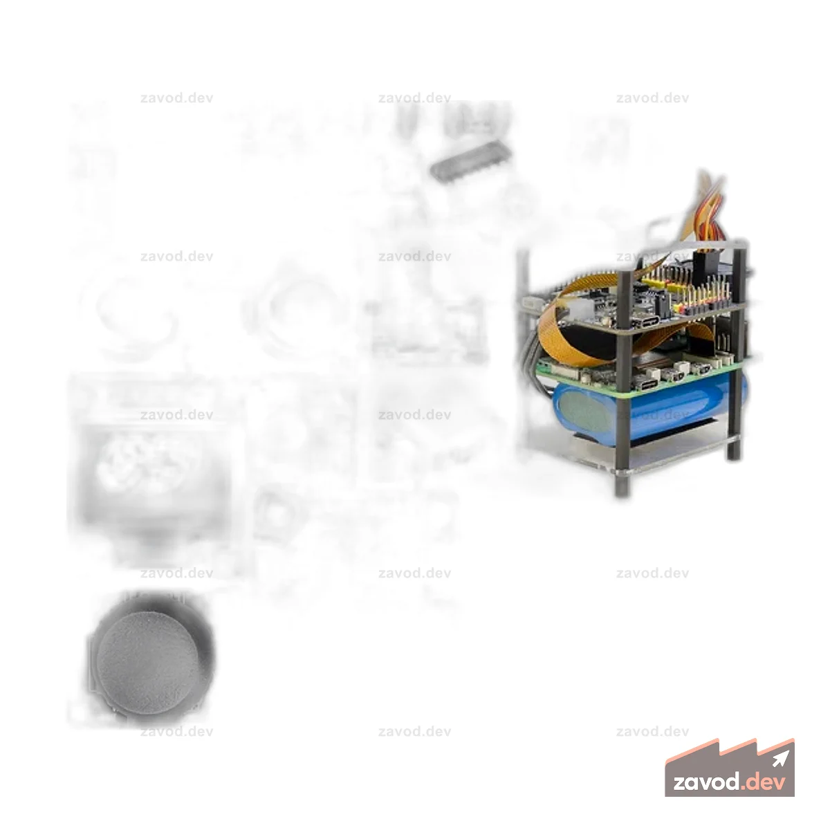 Комплект SunFounder AI Fusion Lab Kit для Raspberry Pi 5/4/3B+/Zero 2w, Multi-LLM ChatGPT/Gemini/Grok, OpenCV и MediaPipe, Python, видеокурсы для начинающих инженеров