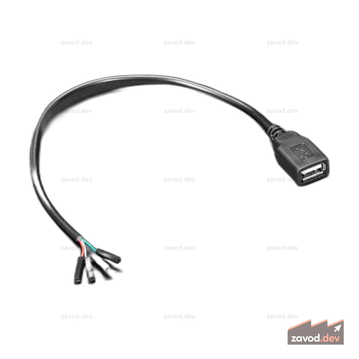 Разрывной кабель USB типа A с гнездовыми перемычками премиум-класса