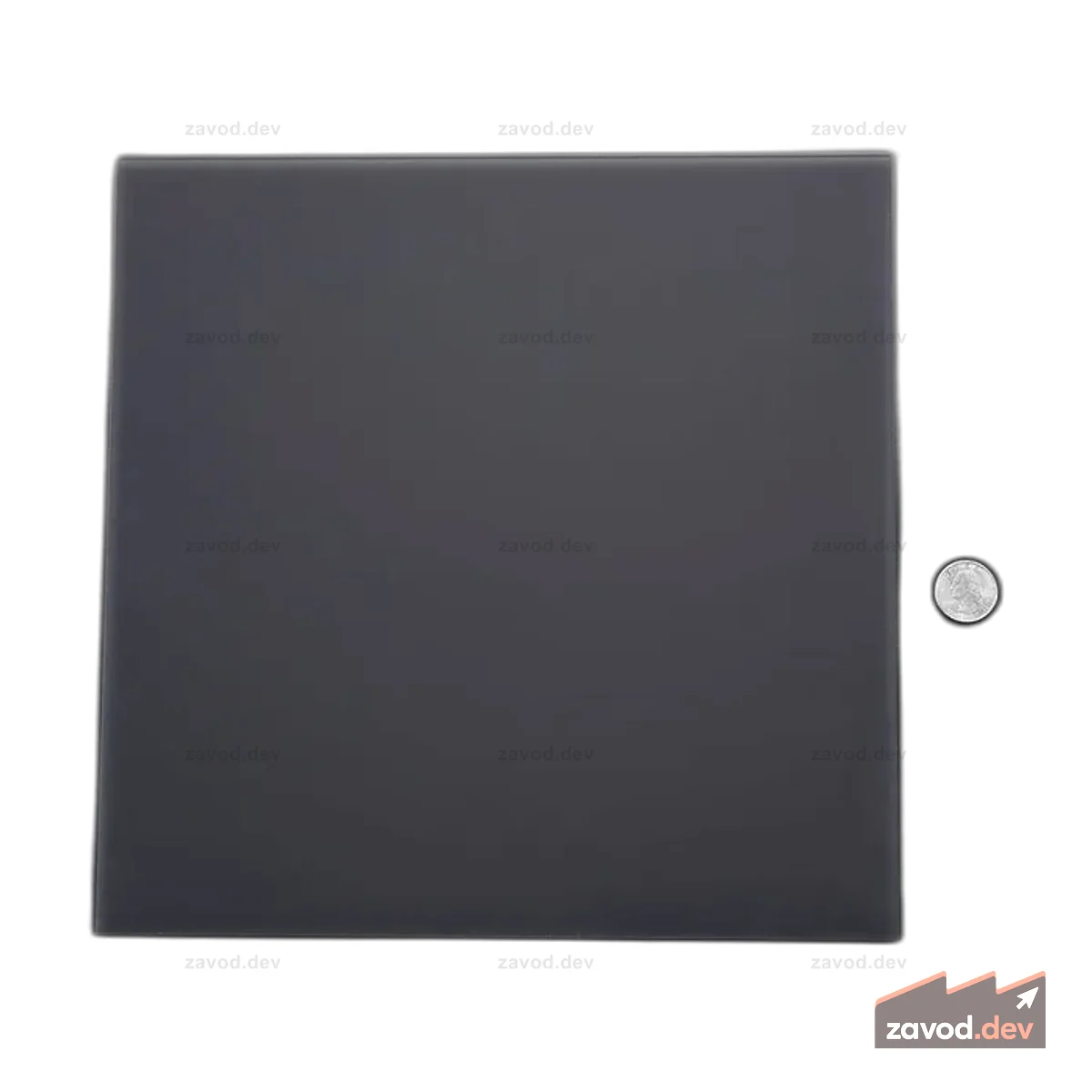 Черная светодиодная диффузионная акриловая панель, 12 x 12 дюймов, толщина 0,1 дюйма / 2,6 мм.