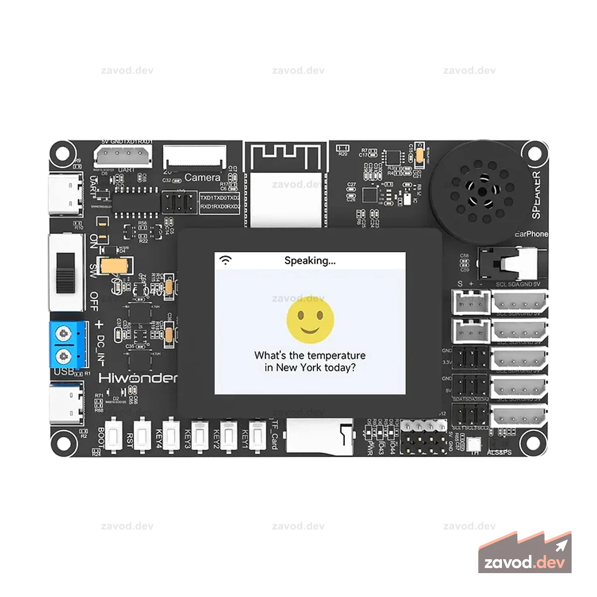 Hiwonder ESP32-S3 Макетная плата AI Vision и Smart Chat с комплектом платы для программирования роботов LLM