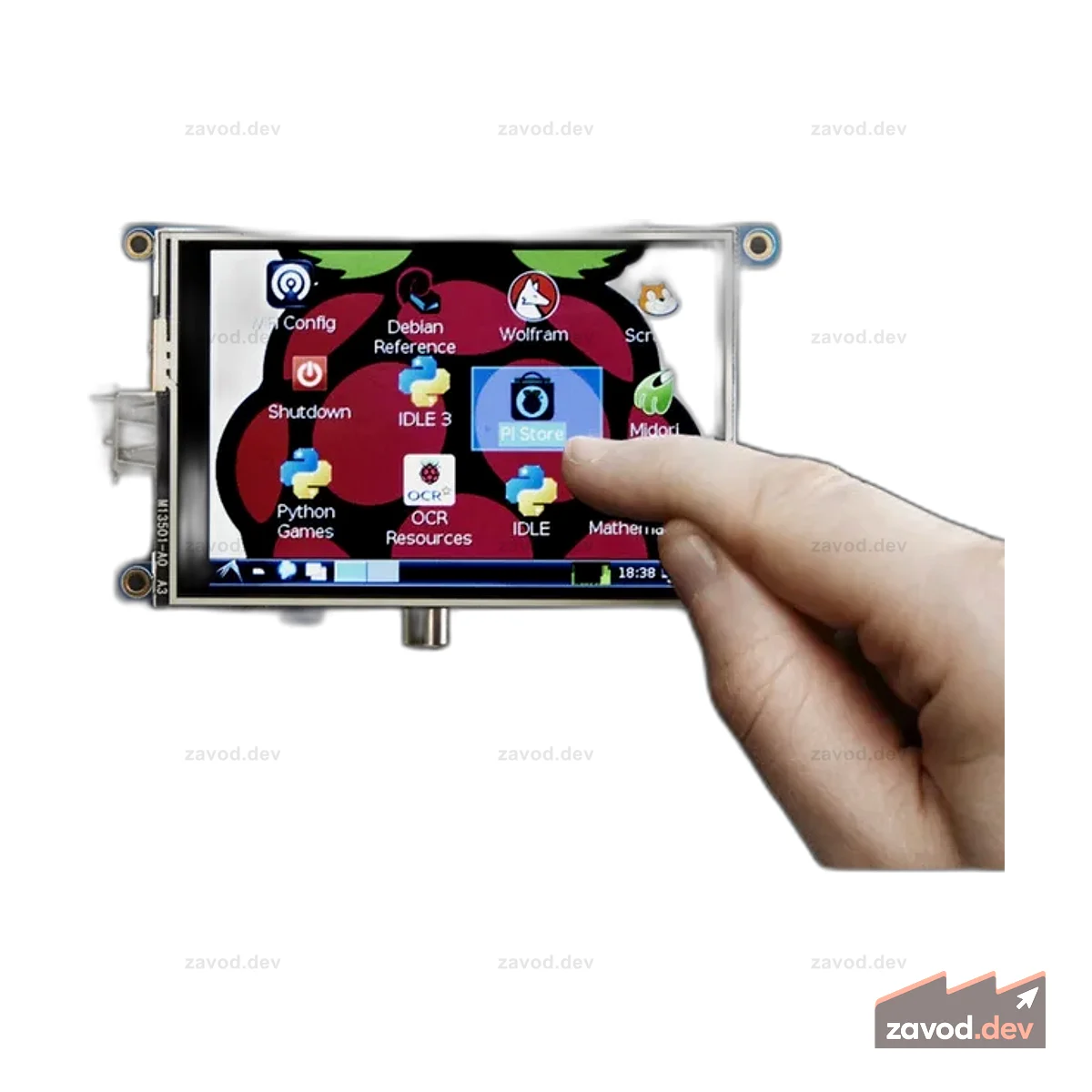 PiTFT - В сборе 480x320 3,5 TFT+сенсорный экран для Raspberry Pi