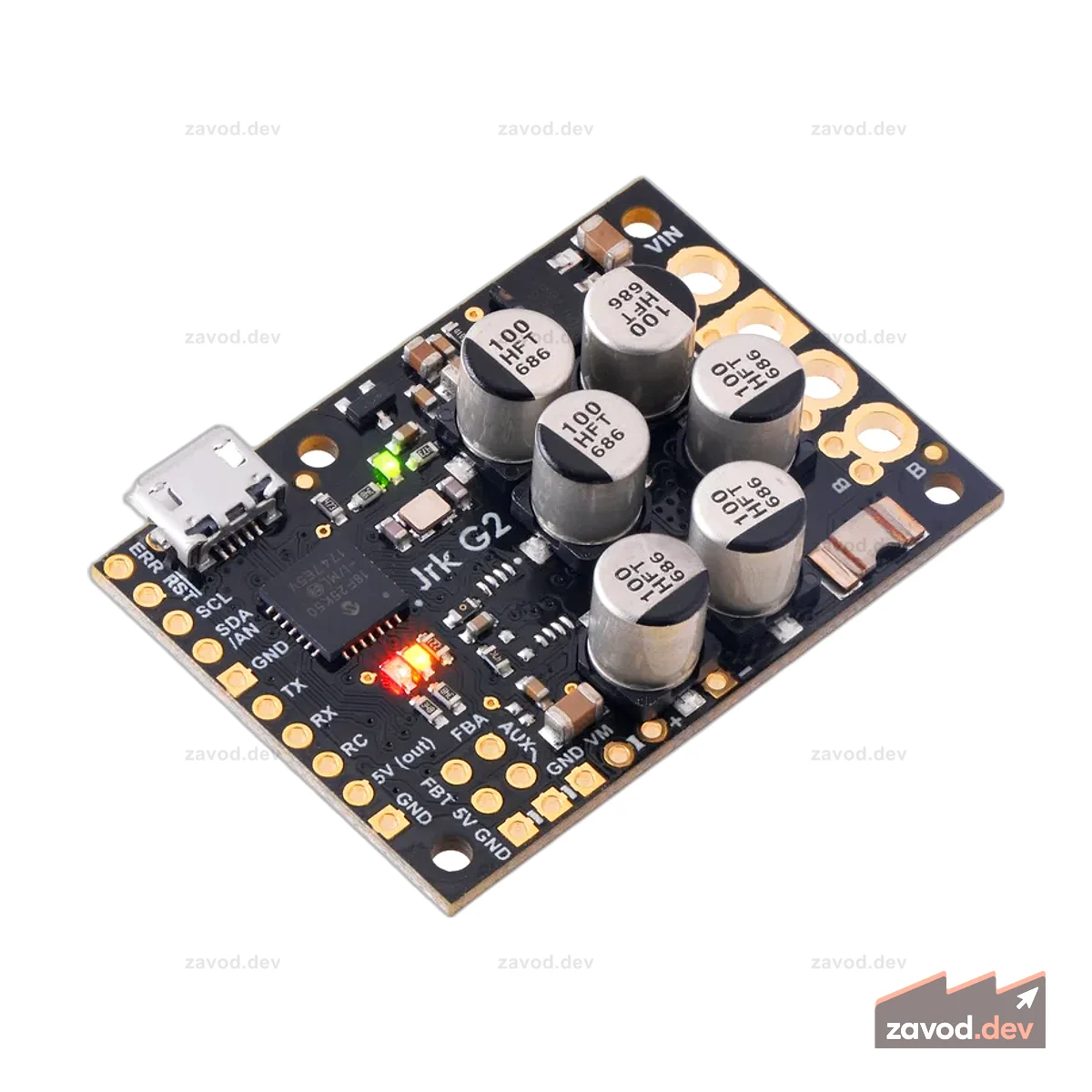 Jrk G2 24v21 USB-контроллер двигателя с обратной связью
