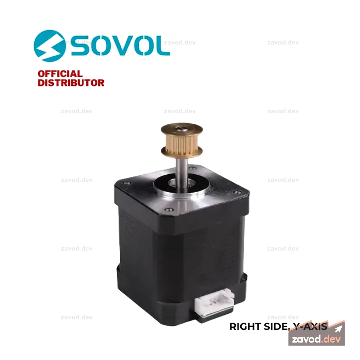 Комплект шагового двигателя Sovol 42-48 (правая сторона, ось Y) для 3D-принтера SV08
Ключевые характеристики