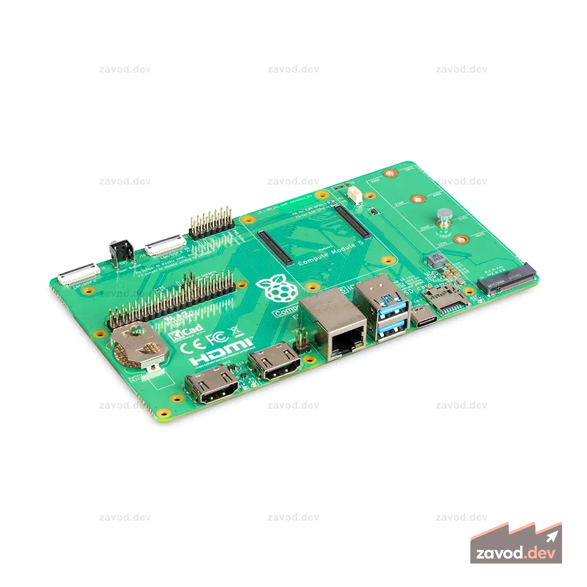 Плата ввода-вывода вычислительного модуля Raspberry Pi 5