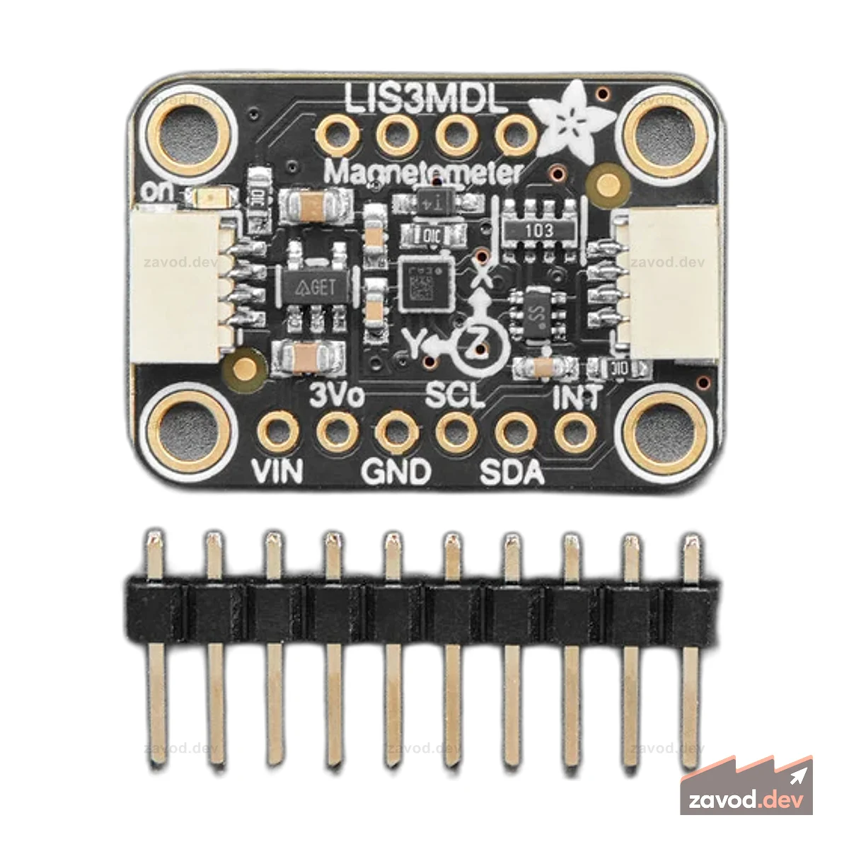 Трехосный магнитометр Adafruit - LIS3MDL STEMMA QT / Qwiic